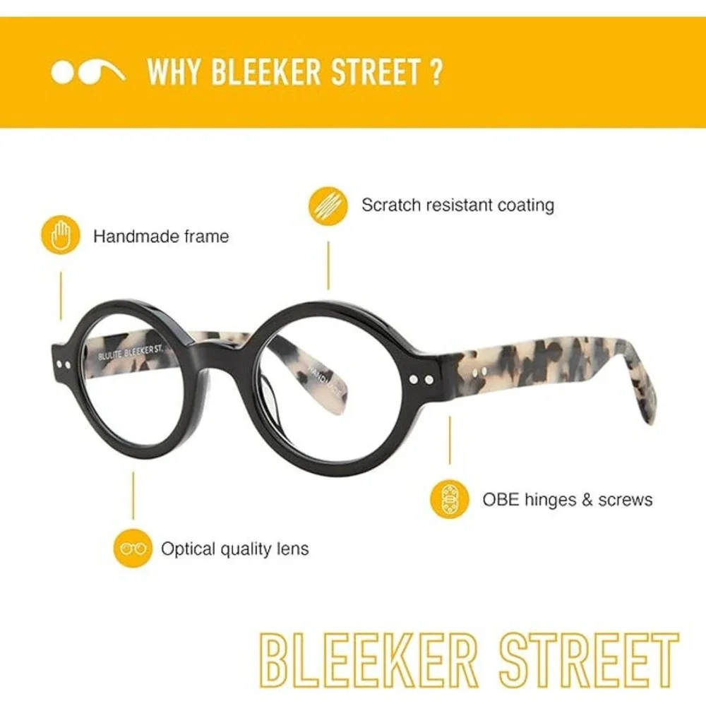 NEW! Scojo New‎ York Bleeker Street Reading Glasses Black/Vanilla +2.50x